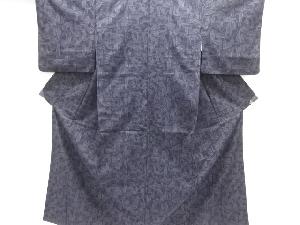 幾何学模様織り出し手織り紬着物